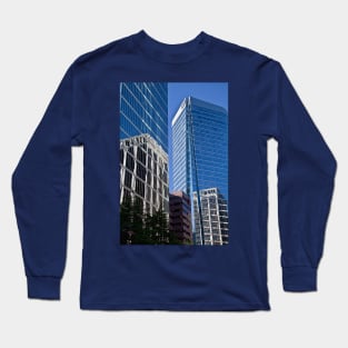 Canada. Vancouver, BC. Downtown Reflections. Long Sleeve T-Shirt